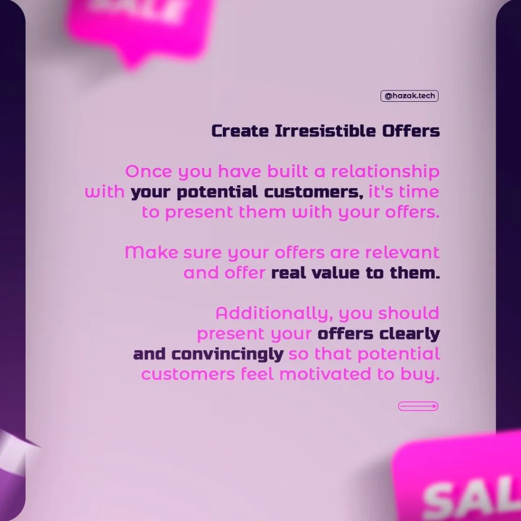 Create Irresistible Offers